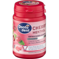 Dontodent Жевательная резинка с ксилитом, со вкусом вишни и ментола, 50 шт.